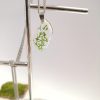 biżuteria naszyjnik zielony chrobotek w fali