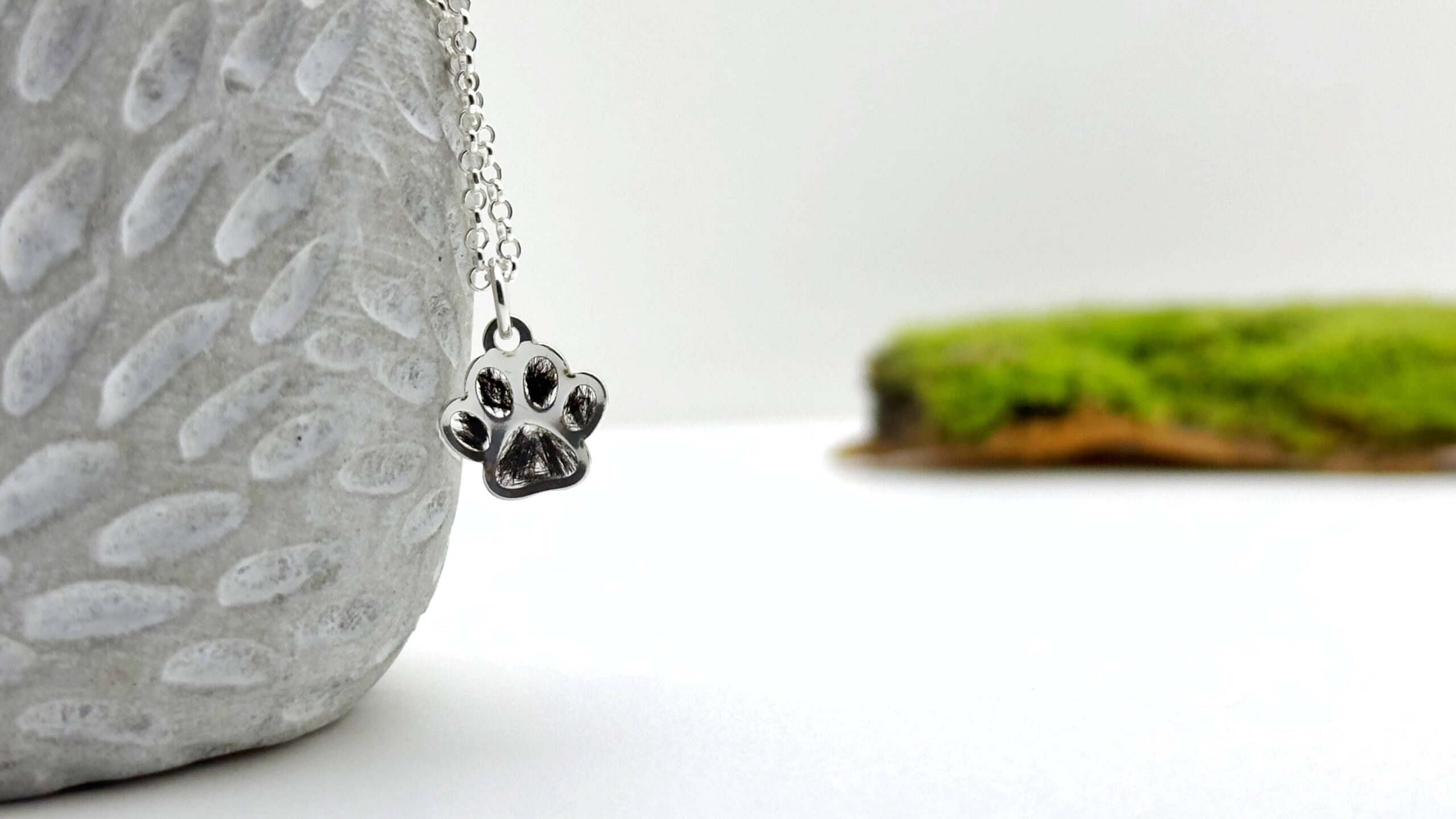 Łapka srebrna z sierścią lub prochami (srebro 925) - obrazek 2