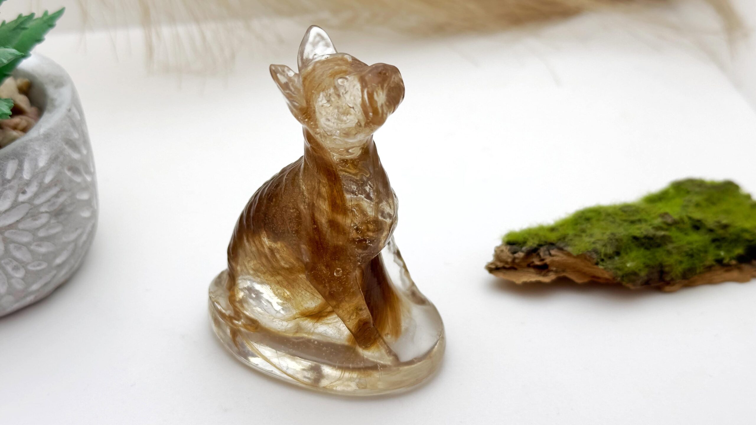 Figurka pies york/maltańczyk/west terrier z sierścią zwierząt