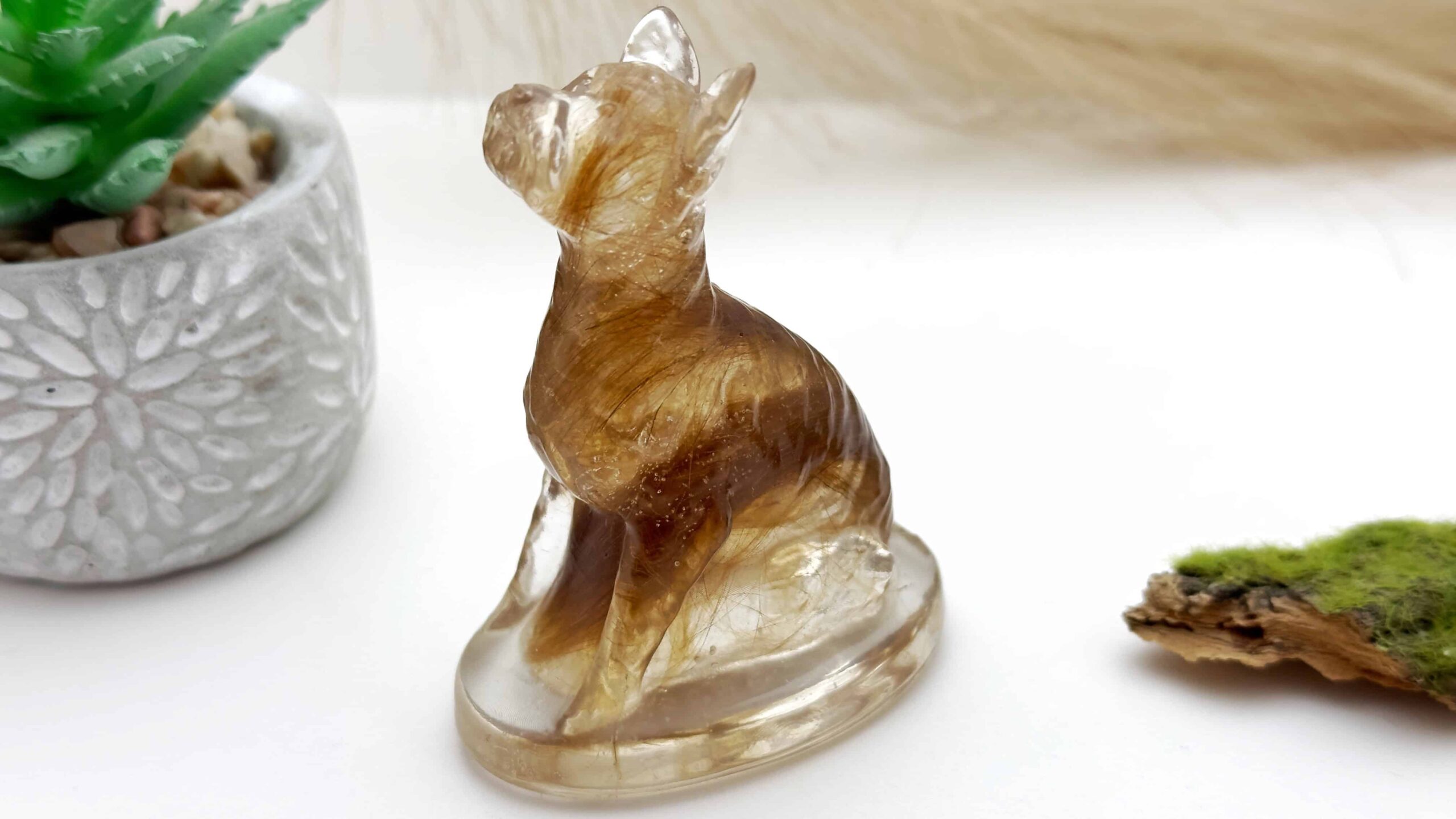 Figurka pies york/maltańczyk/west terrier z sierścią zwierząt - obrazek 2