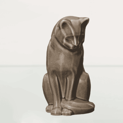 Urna ceramiczna kot siedzący